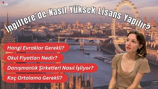 İNGİLTEREDE NASIL YÜKSEK LİSANS YAPILIR  MASRAFLAR DETAYLAR [upl. by Annahc]