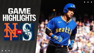 Mets vs Mariners Game Highlights 81124  MLB Highlights [upl. by Yregram771]