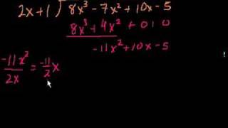 Algebraic Long Division [upl. by Leiuqeze221]