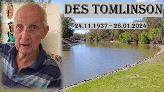 Funeral David John quotDesquot Tomlinson Cobram [upl. by Kries827]