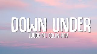 Luude  Down Under Lyrics ft Colin Hay  Men At Work  do you come from a land down under Tiktok [upl. by Notle]