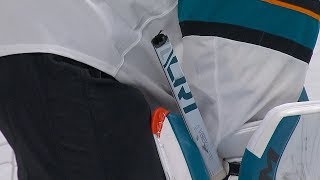 Shea Weber unleashes a blast that leaves Martin Jones stick in two [upl. by Alegna261]