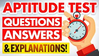 APTITUDE TEST Questions Answers amp Explanations How to PASS an APTITUDE TEST with 100 [upl. by Nyrret]