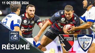 PRO D2  Résumé partie complète Oyonnax Rugby  Colomiers Rugby  J6  Saison 20242025 [upl. by Zannini446]