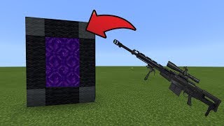 How To Make a Portal to the Weapons Dimension in MCPE Minecraft PE [upl. by Pantia]