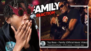 Toppy Boss  Family Official Music Video 𝐑𝐄𝐀𝐂𝐓𝐈𝐎𝐍 [upl. by Dnomde]