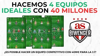 ✅ HACEMOS 4 EQUIPOS COMPETITIVOS CON 40 MILLONES  📋 BIWENGER 2425 [upl. by Fawnia]