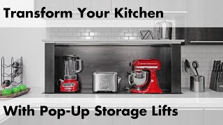 How PopUp Storage Lifts Can Transform Any Kitchen [upl. by Enihpesoj]