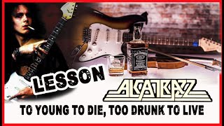 Too Young To Die To Drunk To Live  solo lesson Yngwie Malmsteen Alcatrazz [upl. by Eniak]