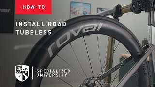 How to install a road tubeless tire  Specialized University Rider Guides [upl. by Dosi]