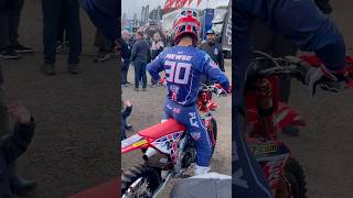 Conrad Mewse MXoN Team GB 2024 on his way to Open class race crf450r crf450 openclass mx mxgp [upl. by Retseh109]