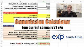 Commission Comparison Calculator  eXp VS your company [upl. by Arundell320]