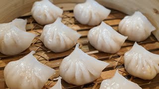 RECETTE DE HA KAO HAR GOW  DIM SUM SHRIMP DUMPLINGS  HOP DANS LE WOK [upl. by Zetnauq915]