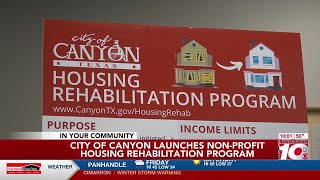 VIDEO City of Canyon launches nonprofit housing rehabilitation program [upl. by Yennep]