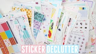 Planner Sticker Decluttering [upl. by Emilio189]