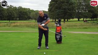 theHanger Golf Swing Aid How To Square The Clubface At Impact [upl. by Airot]