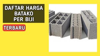 harga batako per biji terbaru [upl. by Rapsac]