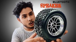 Wheelshape bluetooth speaker  Best bluetooth speaker unboxing  tyre Bluetooth speaker under 500 [upl. by Sedgewinn]