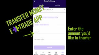 How To Transfer Money on the ETrade Mobile App  2021 [upl. by Regnig]