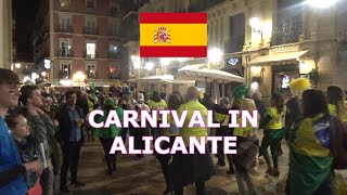 Alicante CARNIVAL 2023 Happy carnaval in Spain in the street Nightlife in Spain 🇪🇸 [upl. by Atiroc]