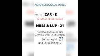 AGRO CLIMATIC ZONES  AGRO ECOLOGICAL ZONES  CLUES TO REMEMBER  IBPS AFO  NABARDSHORTS shorts [upl. by Annyahs29]