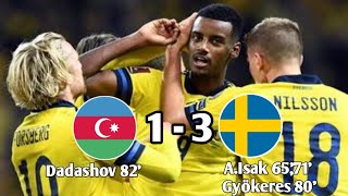 Azerbaijan vs Sweden 13 Highlights  UEFA Nations League 2024 eFootball Game Play [upl. by Nerw]