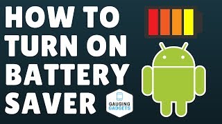 How To Turn On Battery Saver  Android Battery Save Mode [upl. by Nnylrahc]