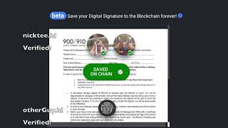 Blockusign  Digital Notary on the Blockchain DEMO DocuSign Alternative [upl. by Inaliel739]