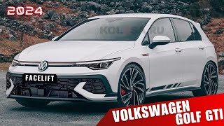 2024 VW Golf GTI Facelift  First Look  Teaser  Renderings  Details  Turbo  MK85 [upl. by Thom]