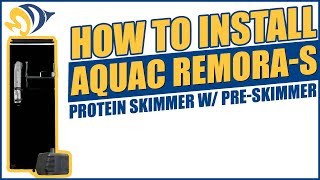 How to Install the AquaC RemoraS Protein Skimmer w PreSkimmer [upl. by Maer635]