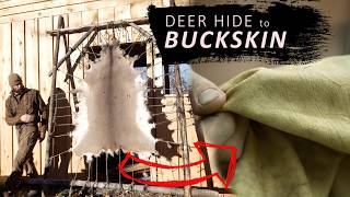 From Deer Hide to BUCKSKIN Start to Finish [upl. by Madian]