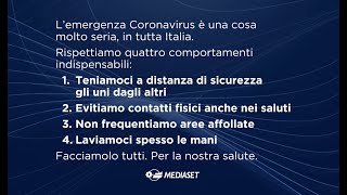 Coronavirus quattro comportamenti da rispettare [upl. by Ajan]