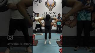 Deadlift competition at fitnessmolecule gym 🏋️‍♂️🏋️‍♂️ [upl. by Acinomal]