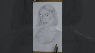 realistic drawing of TINI STOESSEL drawing tini art sketch artist realismart realismdrawing [upl. by Nered]