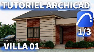 Tutoriel ArchiCAD  Modélisation dune villa  Partie 01 [upl. by Ttergram]