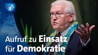 Kirchentag Steinmeier wirbt für Verteidigung der Demokratie [upl. by Weinert]