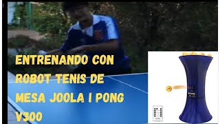 Entrenamiento Tenis de mesa Trabajo de piernas Con Robot IPONG V300 [upl. by Aicenet]