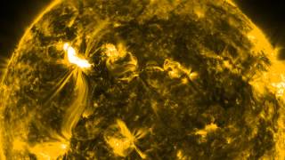 NASA  Massive Solar Flare gets HD Close Up [upl. by Alaehcim]