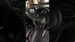 Carbon fiber steering cover stitching in Baleno [upl. by Eerehc]