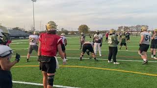 Case QB Leo Chiappetta runs a play at practice [upl. by Sherrill950]