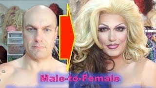 Drag Queen MaletoFemale Transformation  Feat WhiteLadyProblems [upl. by Eahcim245]