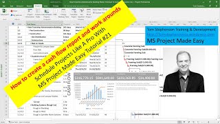 Learn 3 Ways to create a cash flow report amp S curve in MS Project MS Project Made Easy Tutorial 21 [upl. by Nevsa333]