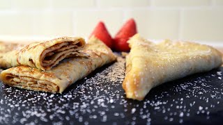 Cómo hacer crepes caseros  Receta de crepe francés [upl. by Tchao]