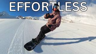 HOW TO SNOWBOARD EFFORTLESSLY [upl. by Mailli]