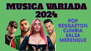 MIX MUSICA VARIADA 2024 ✨LO MÁS ACTUAL  POP REGGAETON CUMBIA SALSA MERENGUE ✨Studio Red Music [upl. by Wolf321]