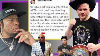 DAMN SHOCKING 🥊 NEWS LEONARD ELLERBE SAYS GERVONTA TANK DAVIS WAS STUCK ARUM WONT ALLOW FIGHTS [upl. by Misty]