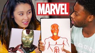 DRAWING MARVEL CHARACTERS FROM MEMORY [upl. by Lingwood]