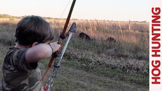 He Stole MY SHOTS Traditional Bowhunting Hogs in Florida [upl. by Otreblif]