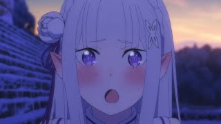 Emilia 4 Cute Moments Re Zero Compilation Love Romantic [upl. by Roy179]