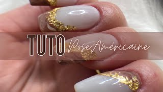 TUTO POSE AMÉRICAINE  EFFET MARBRE SIMPLE 💅🏼 [upl. by Sivle233]